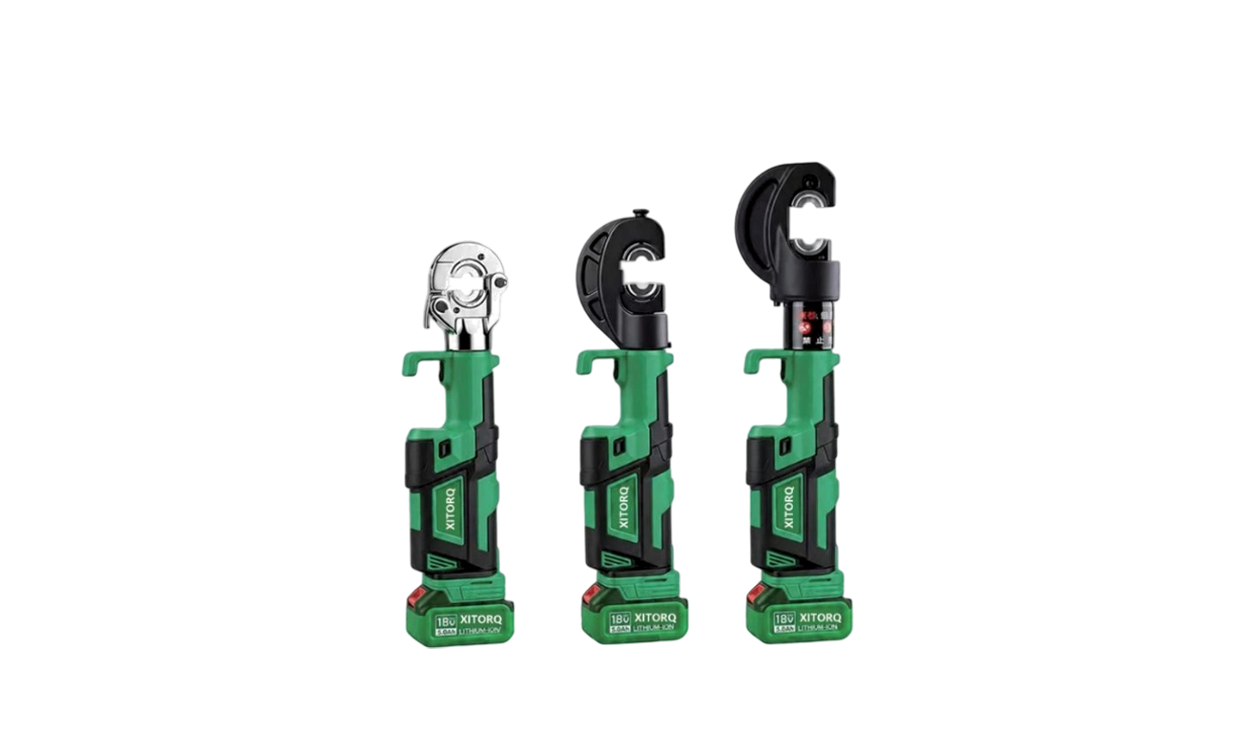 18V lithium-ion hydraulische krimptang – kracht van 60-120 kN, voor 10-400 mm² Cu/Al-kabelschoenen