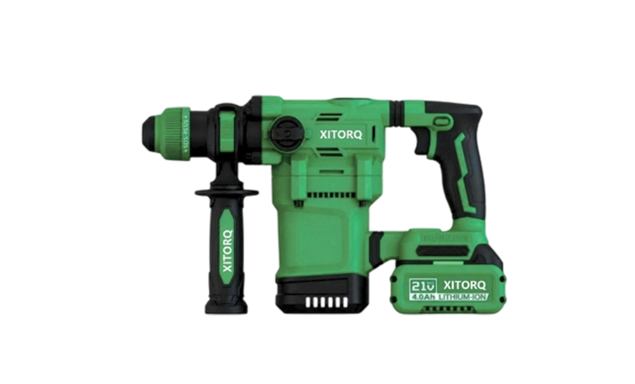 21 V lithium-ion borstelloze boorhamer - boor/beitel/hamer met 3 standen, 4,5 J slagenergie
